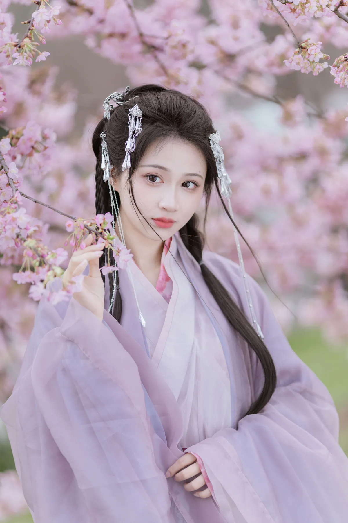 晓山青_绮罗生的小苏苏《春风如画》美图作品图片1