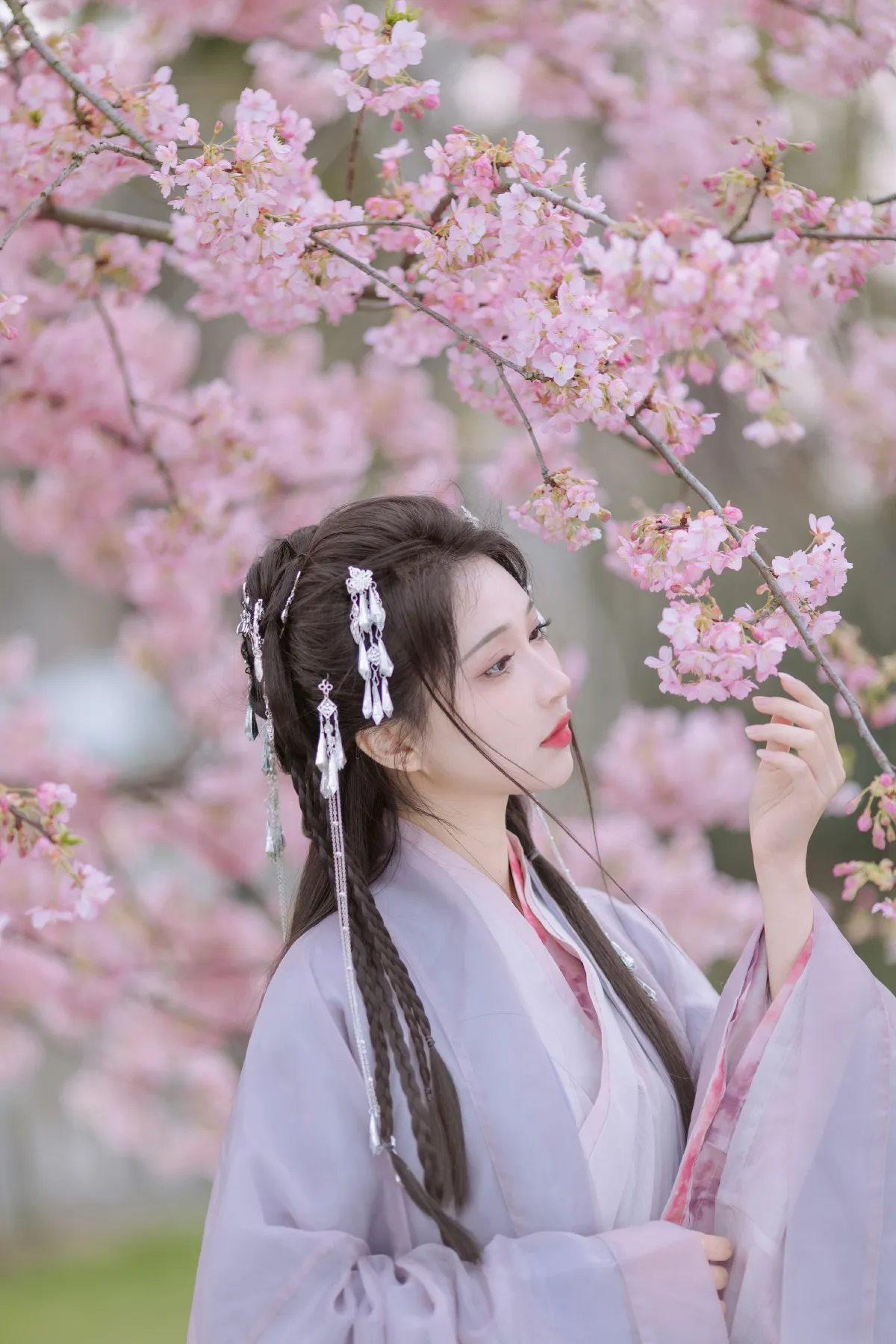 晓山青_绮罗生的小苏苏《春风如画》美图作品图片2