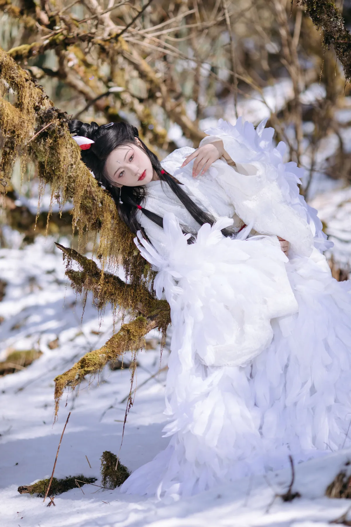 晓山青_赤嫣在这里～《鹤族圣女》美图作品图片2