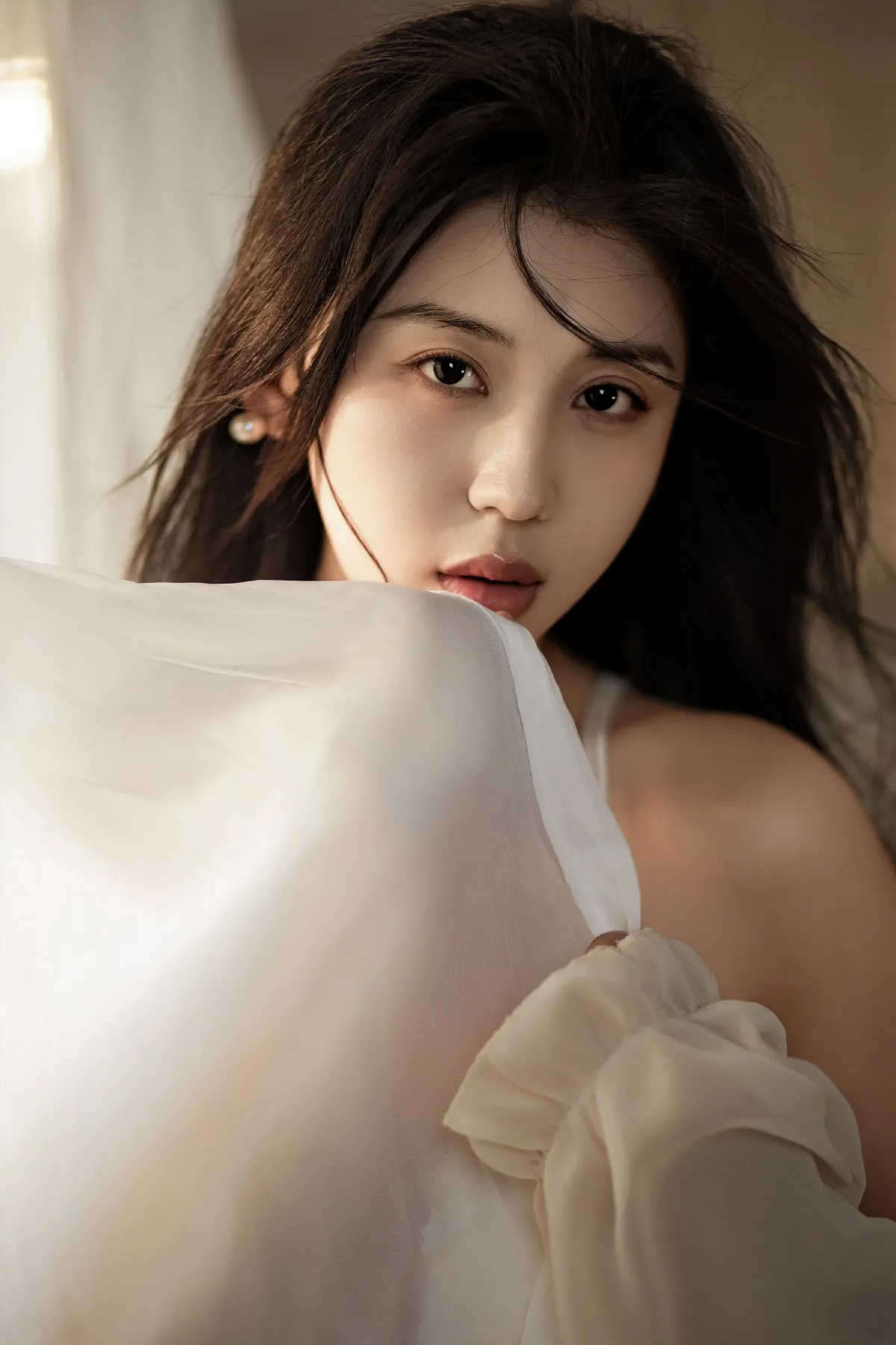 周末悠闲的厨房少女
