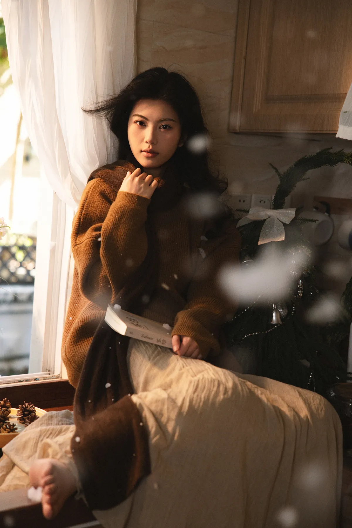 深秋厨房的文艺少女