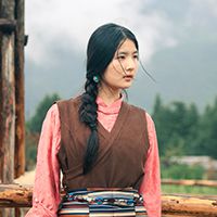 在长野晒月亮的油松
